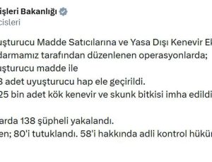 24 ilde uyuşturucu operasyonları: 80 tutuklama