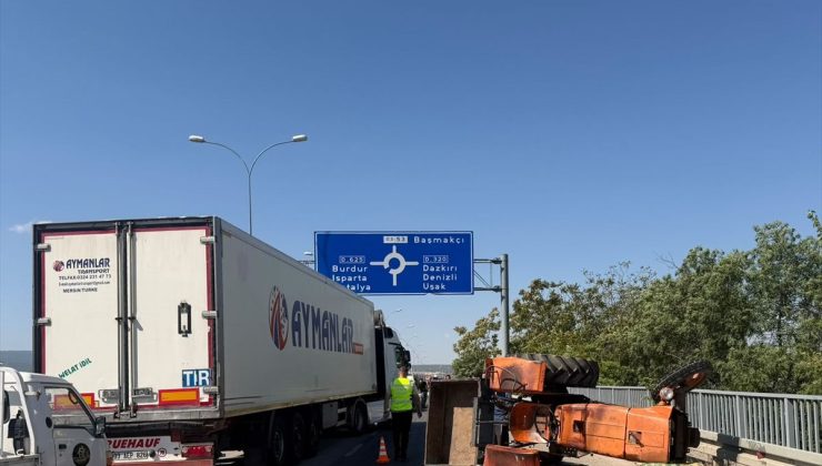 Afyonkarahisar’da otomobil ile çarpışan traktörün sürücüsü öldü