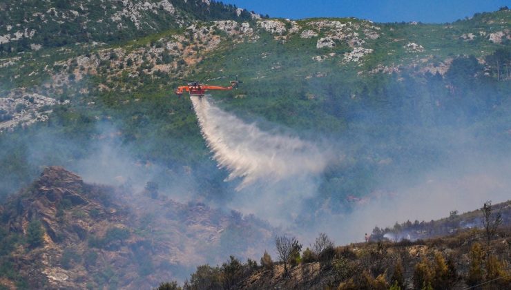 Alanya’daki orman yangını ikinci gününde
