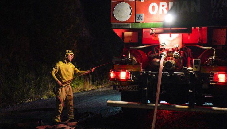 Alanya’daki orman yangını 2’nci gününde