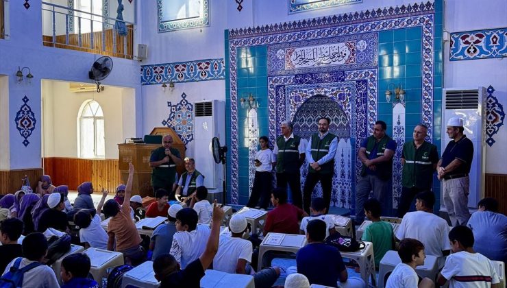 Antalya’da yaz Kur’an Kursu öğrencilerine bağımlılıkla mücadele eğitimi verildi