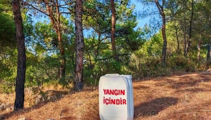 Ayvalık’ta orman yangınlarına karşı ‘su bidonlu’ önlem