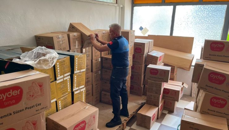 Bilecik’te son kullanma tarihi geçmiş 768 kilogram poşet çaya el konuldu