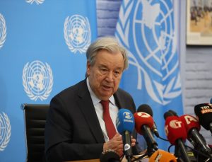 BM Genel Sekreteri Guterres, ara bölgede basın toplantısı düzenledi: