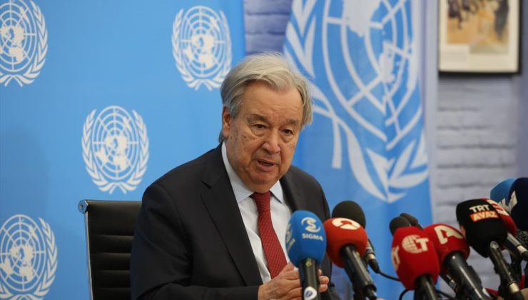 BM Genel Sekreteri Guterres, ara bölgede basın toplantısı düzenledi: