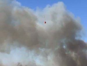 Çanakkale Biga’da tarım arazisinde yangın