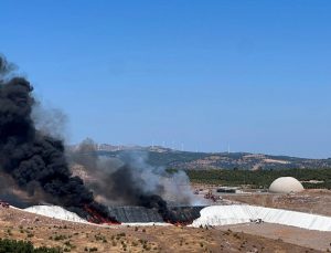 Çanakkale’de katı atık tesisinde yangın