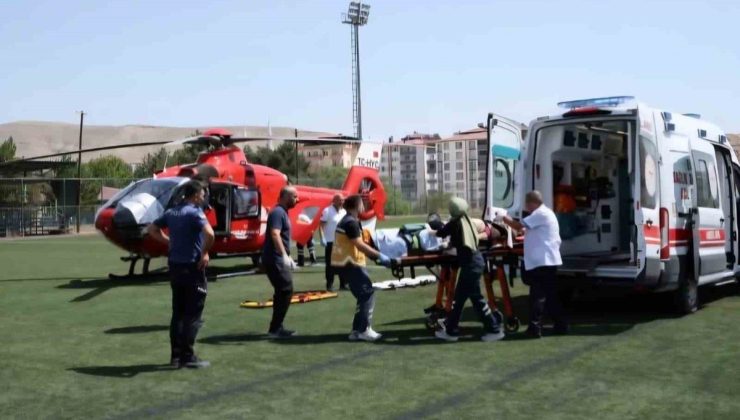 Darende’de aynı günde ikinci hava ambulansı talebi