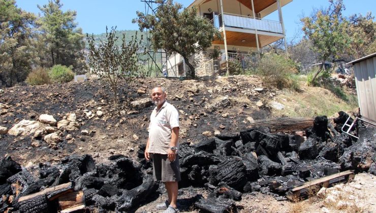 Emekli itfaiyeci evini yanmaktan kurtardı