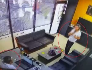 Emlakçıyı öldürüp, kendini vurduğu olayın görüntüsü ortaya çıktı