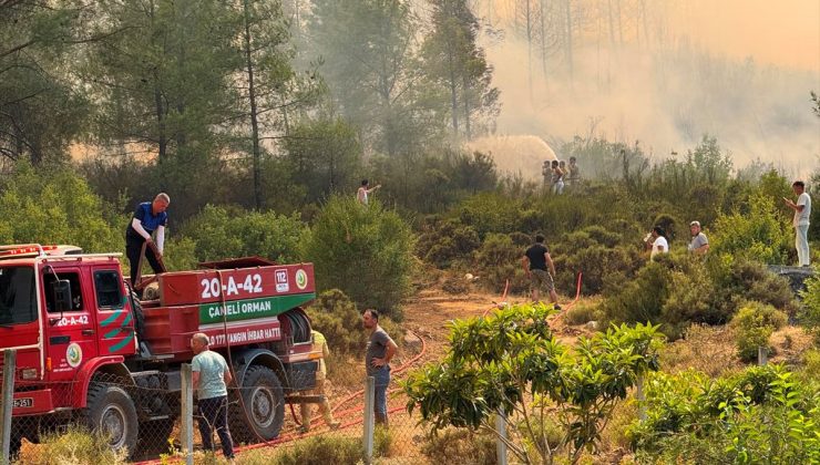 Fethiye’de orman yangını çıktı