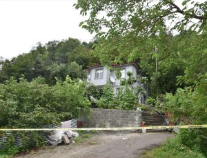 Giresun’da heyelan nedeniyle bir evde hasar oluştu