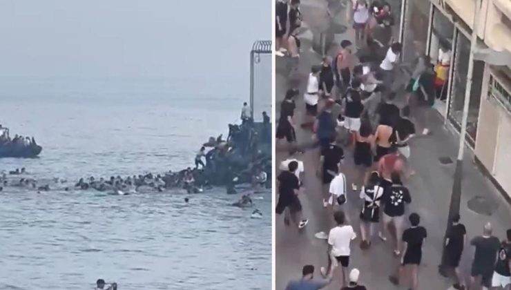 İspanya’da düzensiz göçmen krizi! Yüzerek geldiler, şehri karıştırdılar