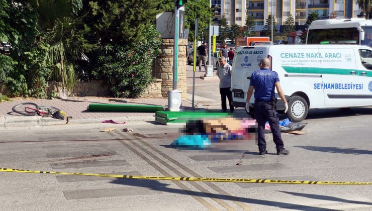 Kamyonun altında kalan bisikletli öldü
