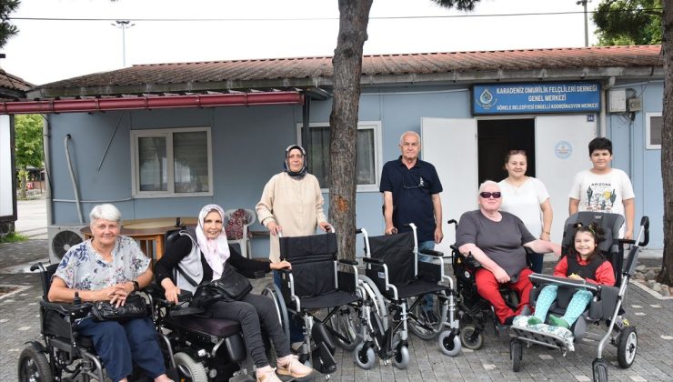 Karadeniz Omurilik Felçlileri Derneği’nden engellilere tekerlekli sandalye yardımı