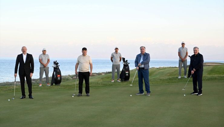Kırgızistan’da Issık Göl kıyısındaki Uluslararası Golf Kulübü hizmete açıldı