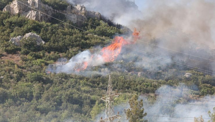Kumluca’da orman yangını