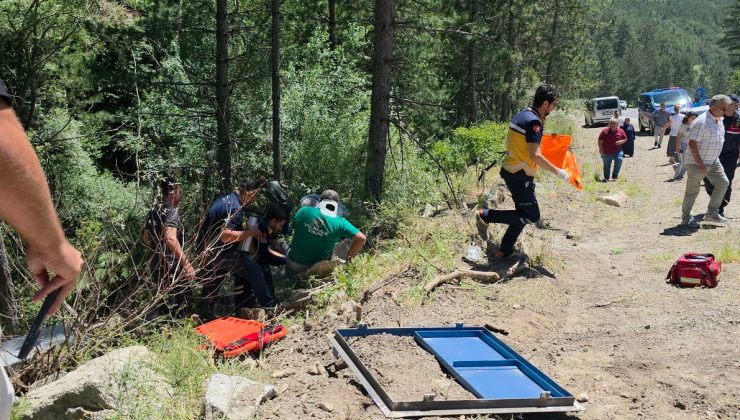 Kütahya’da şarampole devrilen traktörün sürücüsü yaralandı