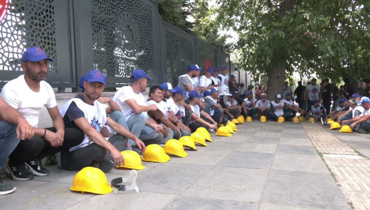 Maden işçilerinden Ankara’da eylem: Ödemeler yapılana kadar ayrılmayacağız