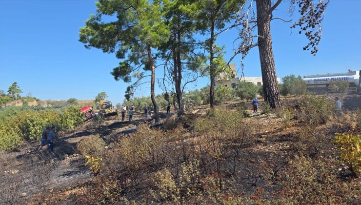 Manavgat’ta tarım arazisinde çıkan yangın kontrol altına alındı