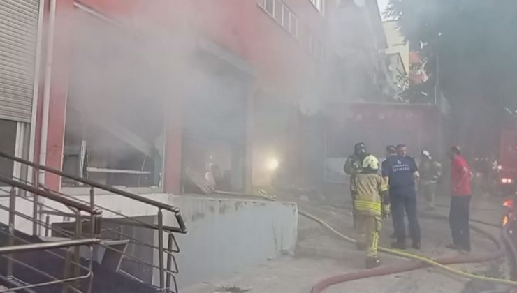Pendik’te sabun üretim fabrikasında yangın