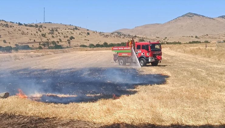Sandıklı’da çıkan anız yangını söndürüldü