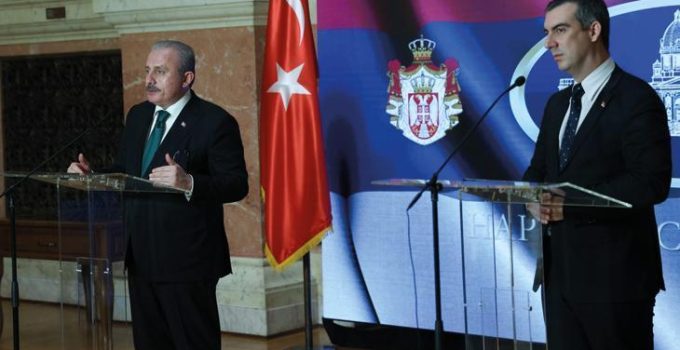 TBMM Başkanı Şentop, Sırbistan Ulusal Meclis Başkanı Orliç ile görüştü