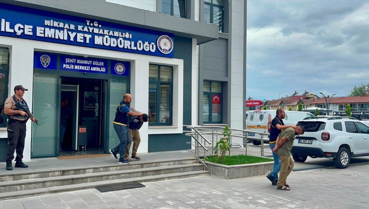 Tokat’ta araç lastiği çaldıkları iddia edilen 4 zanlı yakalandı