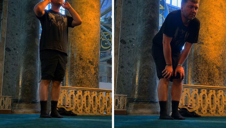 Ukraynalı turist, Ayasofya’ya giriş ücreti ödememek için namaz kılıyormuş gibi yaptı