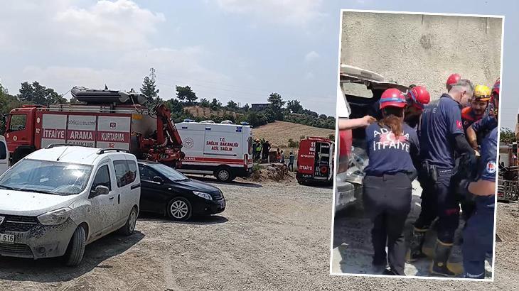 Adana’da içme suyu projesi çalışması sırasında göçük! 1 ölü, 1 yaralı