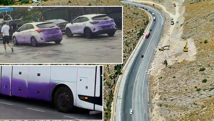 Akılalmaz olay! Araçların rengini değiştiren yol için ilginç çözüm