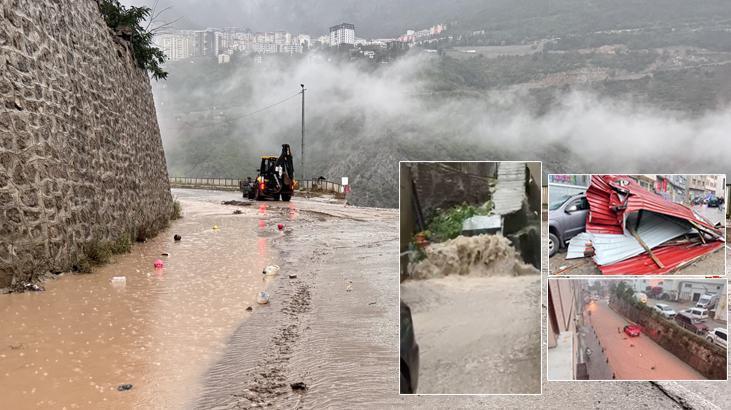 Artvin’de art arda felaketler! Şiddetli Sağanak, hortum, heyelan… Cadde ve sokaklar balçıkla kaplandı