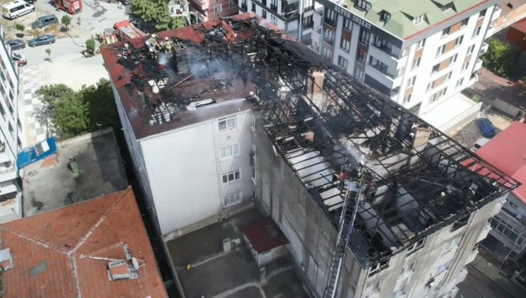 Avcılar’da tadilat sırasında yangın! Alevler bir anda yan binaya sıçradı