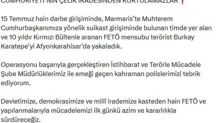 Bakan Çiftçi: FETÖ ile mücadelemizi ilk günkü azimle sürdüreceğiz