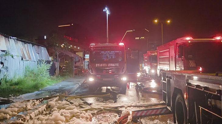 Başakşehir İkitelli Organize Sanayi Bölgesi’nde iş yerinde yangın