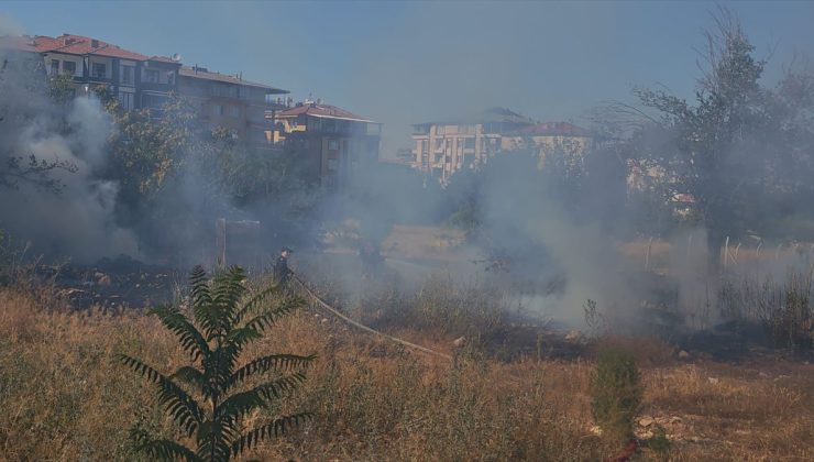 Battalgazi’de çıkan ot yangını söndürüldü