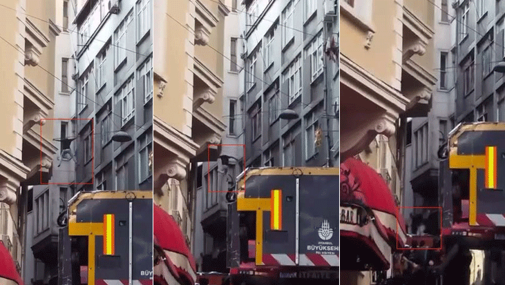 Beyoğlu’nda elektrik telleri üzerinde intihar girişimi