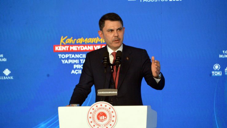 Çevre, Şehircilik ve İklim Değişikliği Bakanı Murat Kurum, Kahramanmaraş’ta konuştu