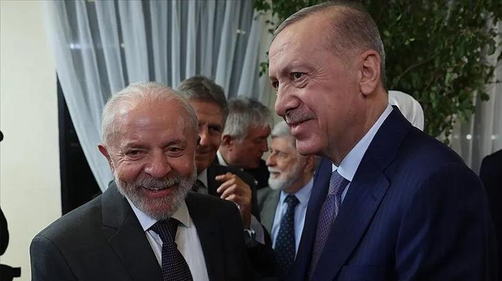 Cumhurbaşkanı Erdoğan, Brezilya Devlet Başkanı Lula da Silva ile telefonda görüştü
