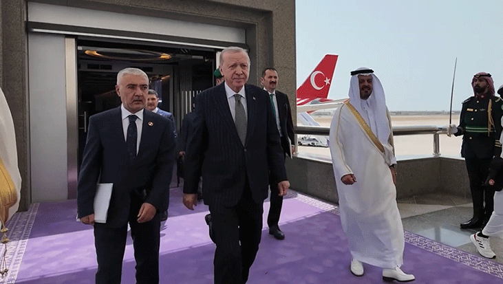 Cumhurbaşkanı Erdoğan, Suudi Arabistan’a geldi