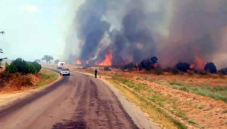 Edirne’de alevler ormana sıçradı! Havadan ve karadan müdahale sürüyor