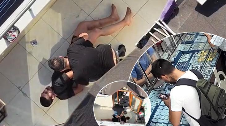 Kuyumcu kuryesi 2 milyonluk altınla kaçtı, drondan kaçamadı! Yakalanma anı kamerada