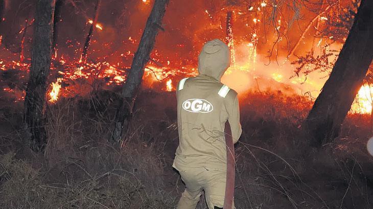 Muğla’daki yangın Antalya’ya sıçradı