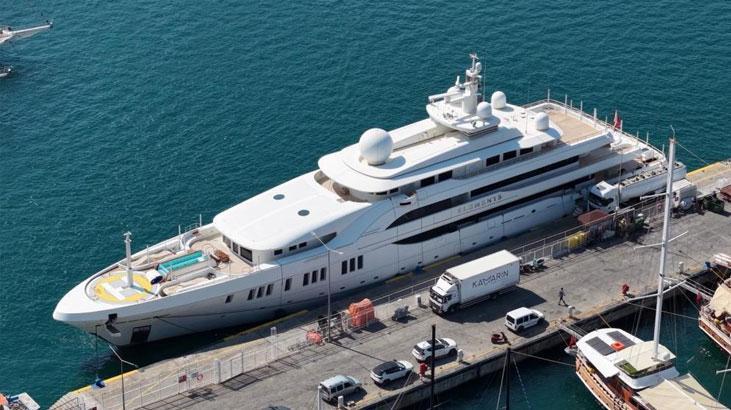 Suudi milyarder mega yatı ile Fethiye’ye geldi! 100 ton akaryakıt aldı