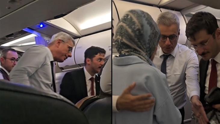 Uçakta rahatsızlanan yolcu için anons yapıldı! İlk müdahaleyi Sağlık Bakanı Memişoğlu yaptı