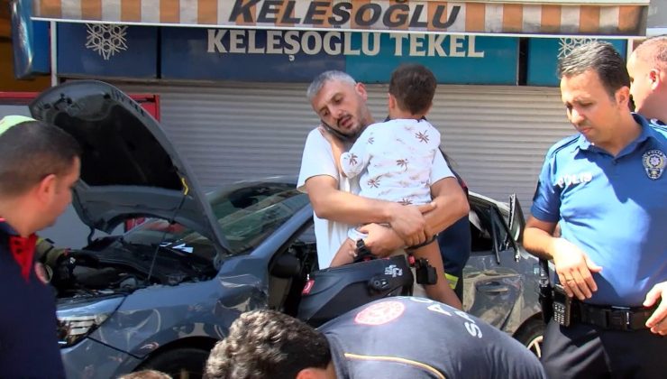 Ümraniye’de korkutan kaza! Motokuryenin çocuğa yaptığı hareket herkesi duygulandırdı