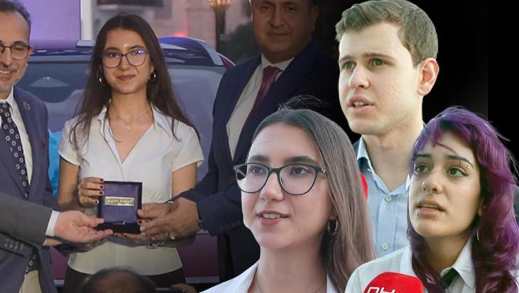 YKS’nin üç şampiyonuna dikkat çeken ödül! Vali ve Merkez Bankası Başkanı teslim etti