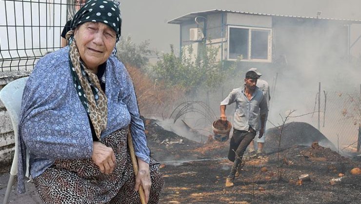 Alevleri görünce gözyaşlarına boğuldu: ‘Ben nereye giderdim’