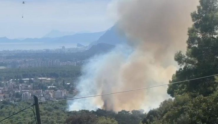 Antalya’da orman yangını çıktı! Havadan ve karadan müdahale başladı
