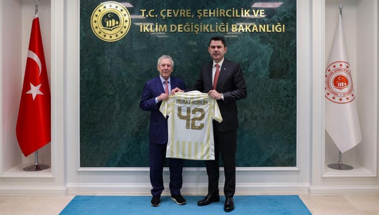 Bakan Kurum, Fenerbahçe Kulübü Başkanı Aziz Yıldırım ile görüştü